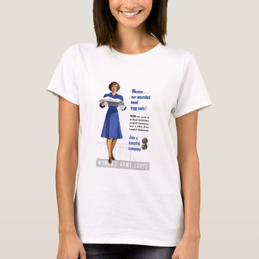 Legerkorps voor vrouwen t-shirt (Voorkant)