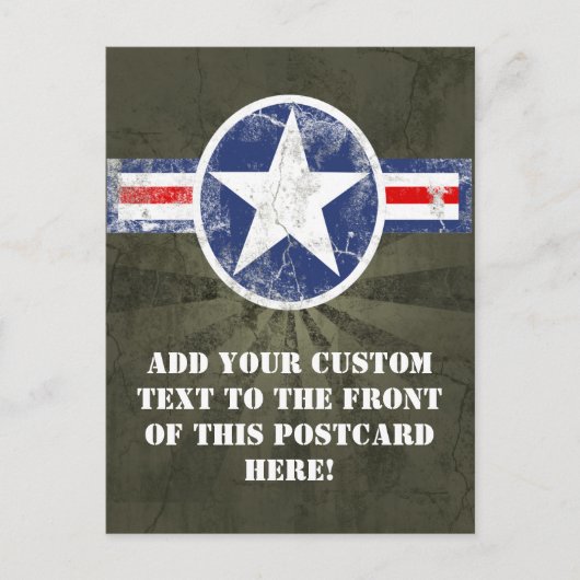 Legerluchtmacht  briefkaart (Voorkant)