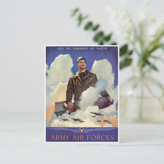 Legerluchtmacht Briefkaart (Staand voorkant)