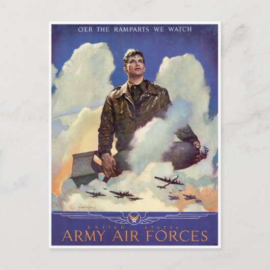 Legerluchtmacht Briefkaart (Voorkant)