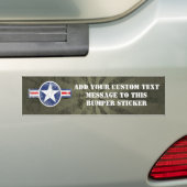 Legerluchtmacht  bumpersticker (Op auto)