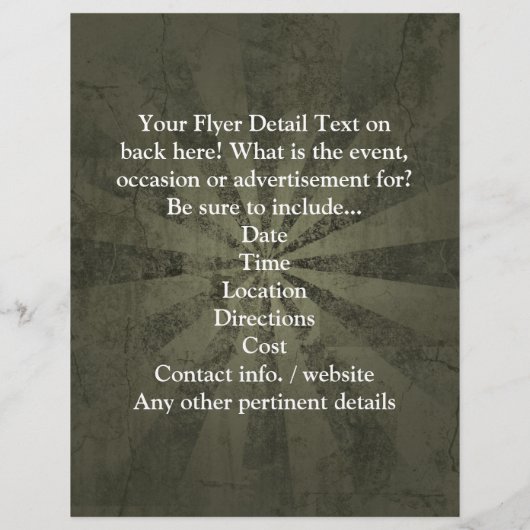 Legerluchtmacht  flyer (Achterkant)