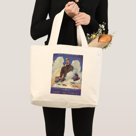 Legerluchtmacht Grote Tote Bag (Voorkant (product))