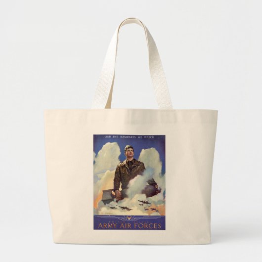 Legerluchtmacht Grote Tote Bag (Voorkant)