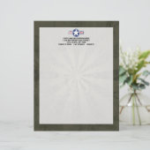 Legerluchtmacht  persoonlijk briefhoofd (Staand voorkant)