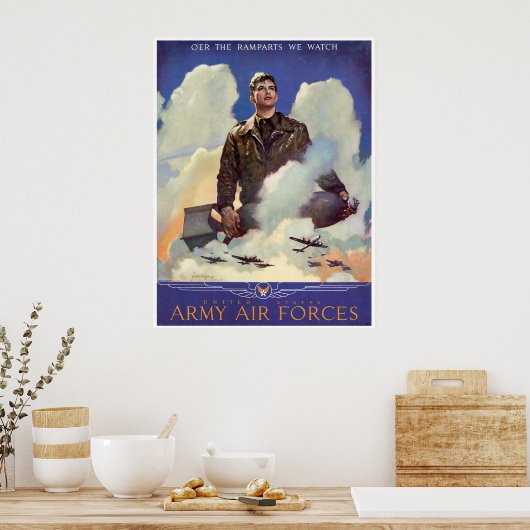 Legerluchtmacht Poster (Keuken)