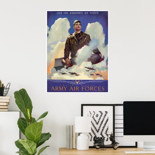 Legerluchtmacht Poster (Thuiskantoor)