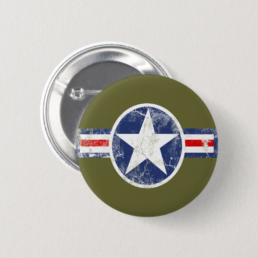 Legerluchtmacht ronde button 5,7 cm (Voorkant /achterkant)