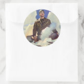 Legerluchtmacht Ronde Sticker (Tas)