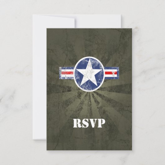 Legerluchtmacht  RSVP kaartje (Voorkant)