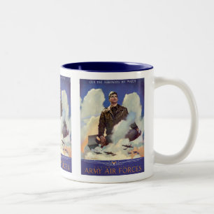Legerluchtmacht Tweekleurige Koffiemok