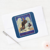 Legerluchtmacht Vierkante Sticker (Envelop)