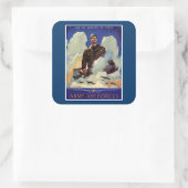 Legerluchtmacht Vierkante Sticker (Tas)