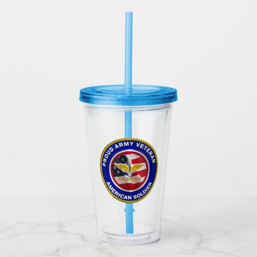 Legerluchtvaart Acryl Drinkbeker (Voorkant)
