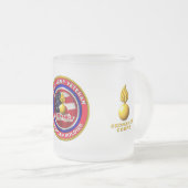 legermacht matglas koffiemok (Voorkant rechts)