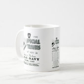 Legermarinetreinen via Pennsylvania Railroad Koffiemok (Voorkant links)