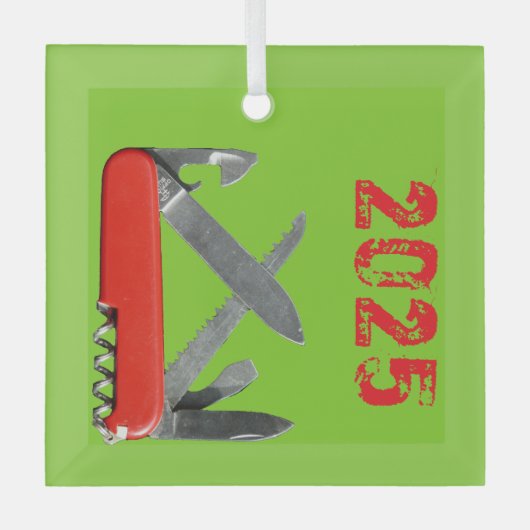 Legermes, Ornament met meerdere tools (Voorkant)