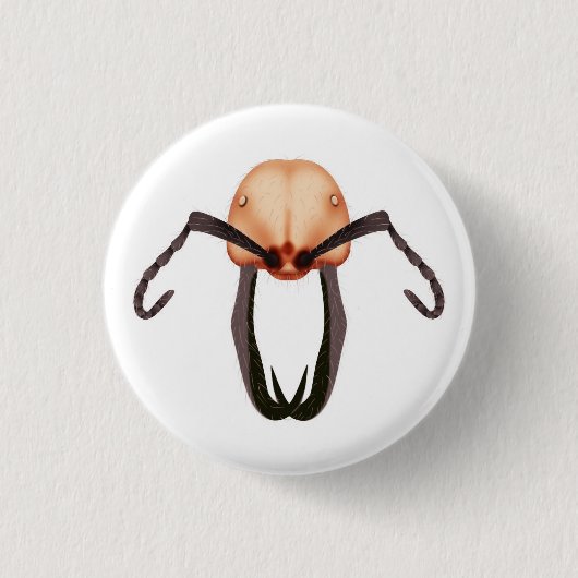 Legermierknop Ronde Button 3,2 Cm (Voorkant)