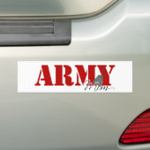 Legermoeder Bumpersticker (Op auto)