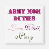 LEGERMOEDER PLICHTEN MAGNEET (Voorkant)