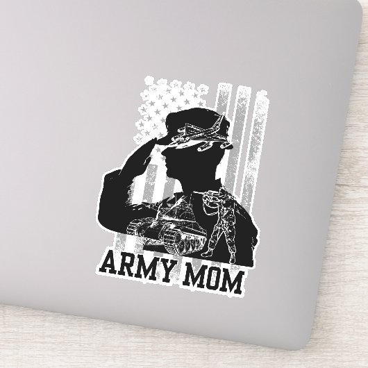Legermoeder Sticker (Detail)