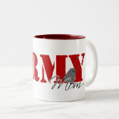 Legermoeder Tweekleurige Koffiemok (Voorkant rechts)