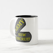 Legernieuwe kappen tweekleurige koffiemok (Voorkant links)