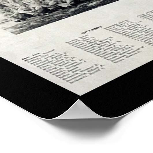 Legerofficier WWWII Foto 1946 Poster (Hoek)