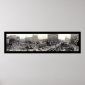Legerparade Detroit Foto 1914 Poster (Voorkant)