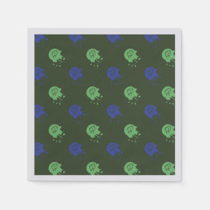 Legerpartij Groen Blauwe Paintball Servet