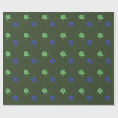 Legerpartij Groen en Blauw Paintball Cadeaupapier (Vlak)