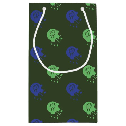 Legerpartij Groen en Blauw Paintball Klein Cadeauzakje (Achterkant)