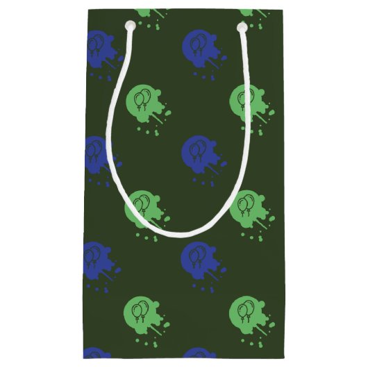 Legerpartij Groen en Blauw Paintball Klein Cadeauzakje (Voorkant)