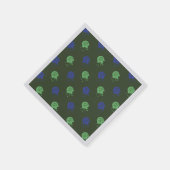 Legerpartij Groen en Blauw Paintball Servet (Hoek)