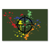 Legerpartij Groene Paintball Kaart (Achterkant)