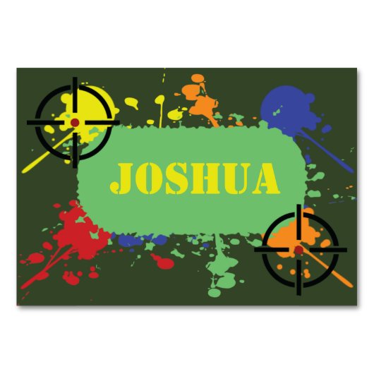 Legerpartij Groene Paintball Kaart (Voorkant)