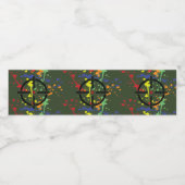 Legerpartij Groene Paintball Splatter Target Waterfles Etiket (Enkel label)