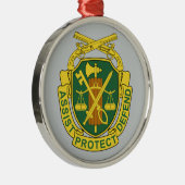 legerpolitie metalen ornament (Rechts)