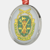 legerpolitie metalen ornament (Links)