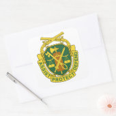 legerpolitie vierkante sticker (Envelop)