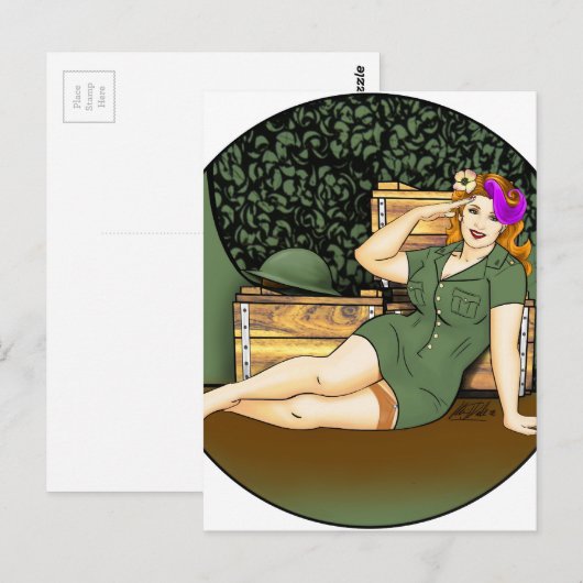 Legerpop Briefkaart (Voorkant / Achterkant)