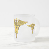 legerrangeerkorps matglas koffiemok (Voorkant rechts)