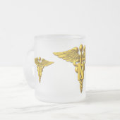 legerrangeerkorps matglas koffiemok (Voorkant links)