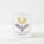 Legerrechter advocaat-generaal JAG Corps Matglas Koffiemok<br><div class="desc">Speciaal ontworpen herdenkingsontwerp "rechter-advocaat-generaal bij het leger" ter herdenking van de geweldige prestaties van onze Mannen die hebben gediend in de iconische legeradvocaat-generaal "JAG CORPS!" Dit prachtig ontworpen herdenkingsontwerp van de "rechter-advocaat-generaal" is een prachtig cadeau voor uw speciale soldaat, familielid of vriend in het JAG Corps. Laat iedereen die dit...</div>