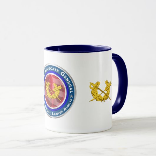 Legerrechter advocaat-generaal JAG Corps Mok (Voorkant rechts)