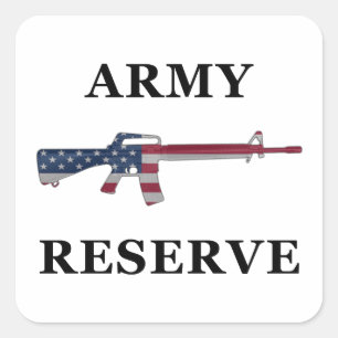 Legerreservaat M16 ticker Vierkante Sticker
