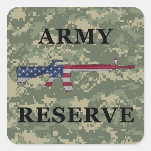 Legerreserve M16 Sticker Groen (Voorkant)