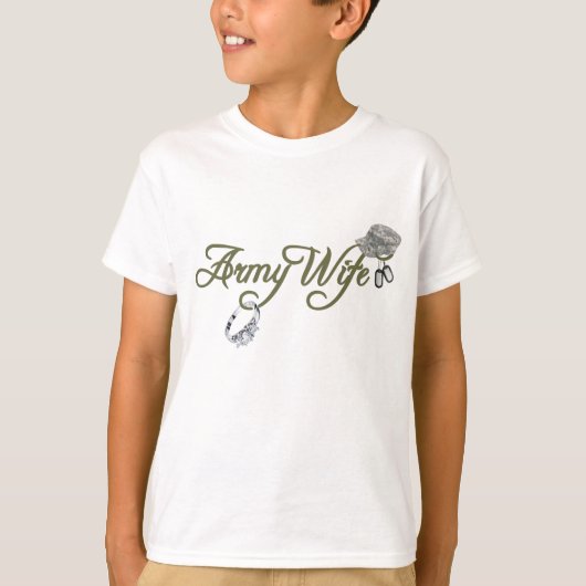 legerring, hondenlabel, pet-groen t-shirt (Voorkant)