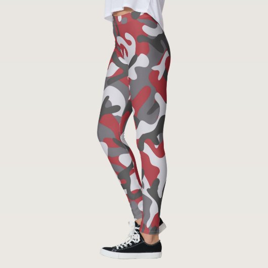 Legerrode Camo Patterned | LEGGINGS (Links)