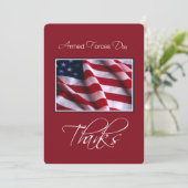 Legers eren uitnodigingsvlag op rood kaart (Staand voorkant)